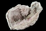 Sparkly, Pink Amethyst Geode Section - Argentina #127301-1